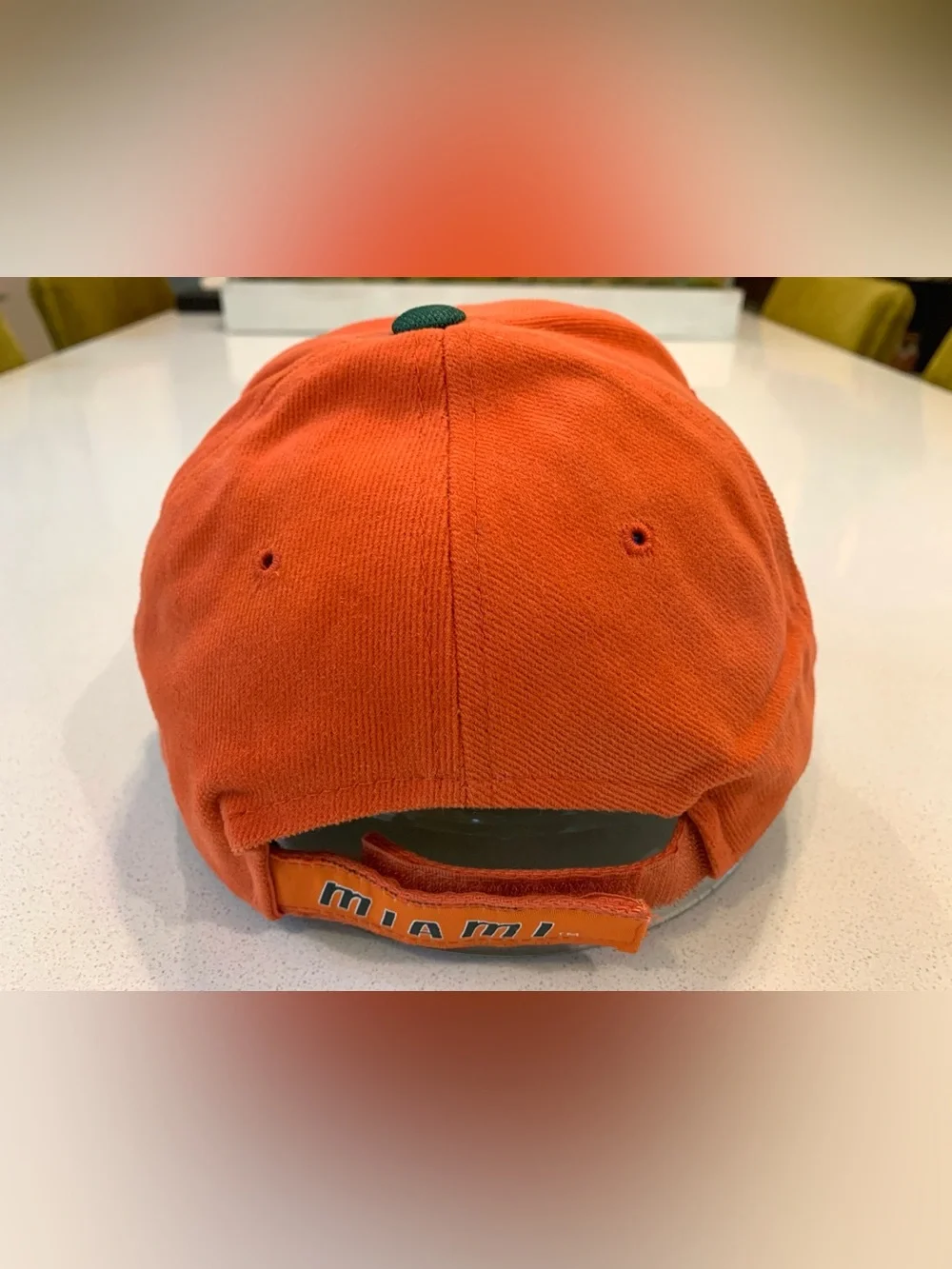 Vintage Miami Hurricanes Orange & Green Logo Cap with Adjustable Strap